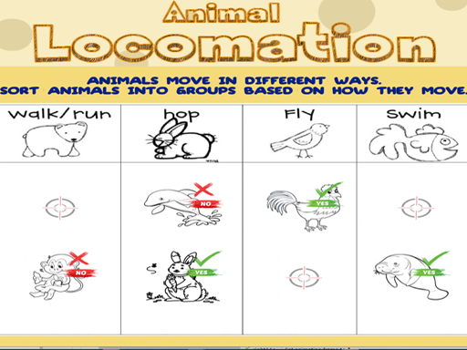 Animal Locomotion - Sorting Activity
