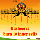 Dusshera: burn 10 inner evils