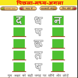 Hindi Alphabet Sequencer : आगे - पीछे