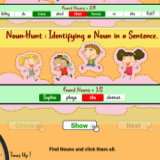 Noun-Hunt : Identifying a Noun in a Sentence